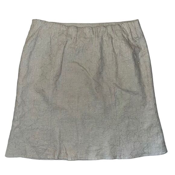 Coldwater Creek light tan embroidered skirt PL - Picture 1 of 4